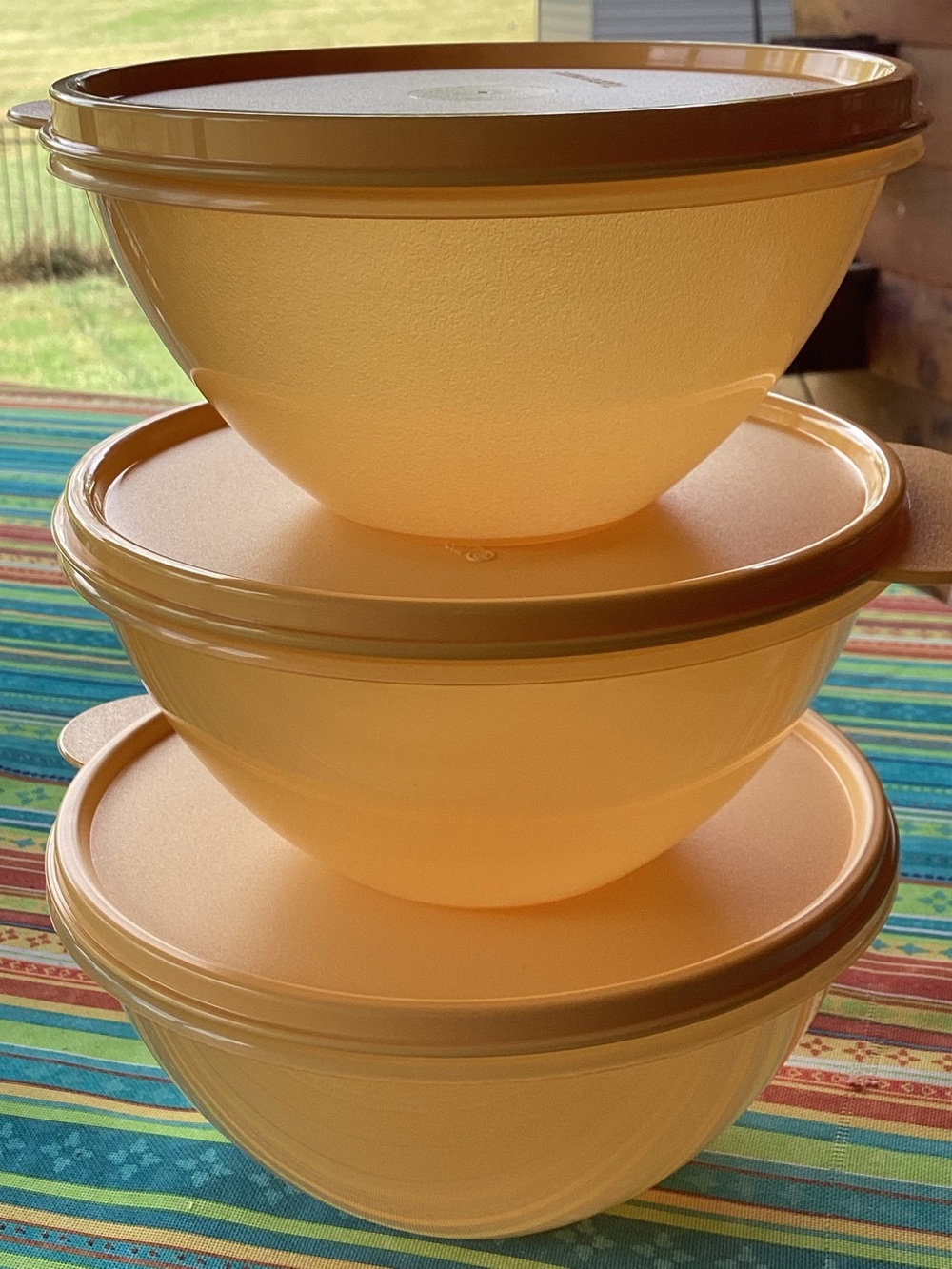 Tupperware Wonderlier Bowl Set - set of 3 in Summer Juice